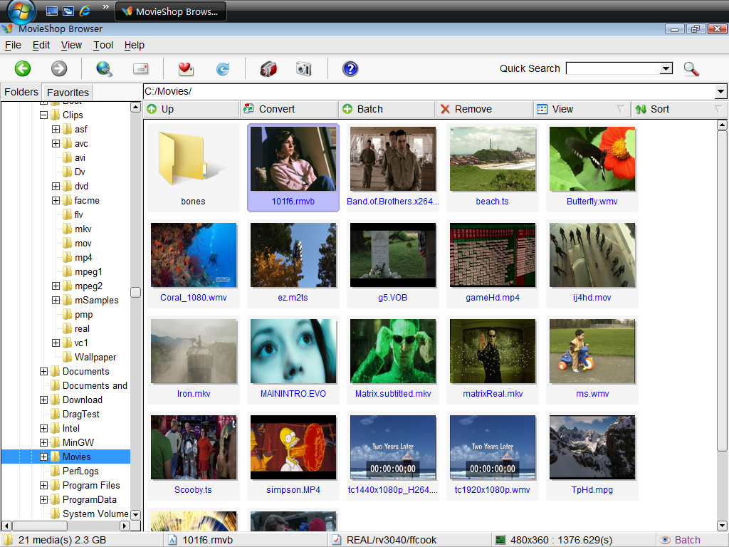 MovieShop Browser screen shot